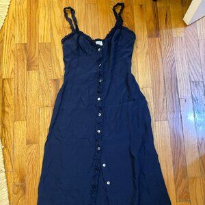 Aritzia Wilfred blue midi sundress